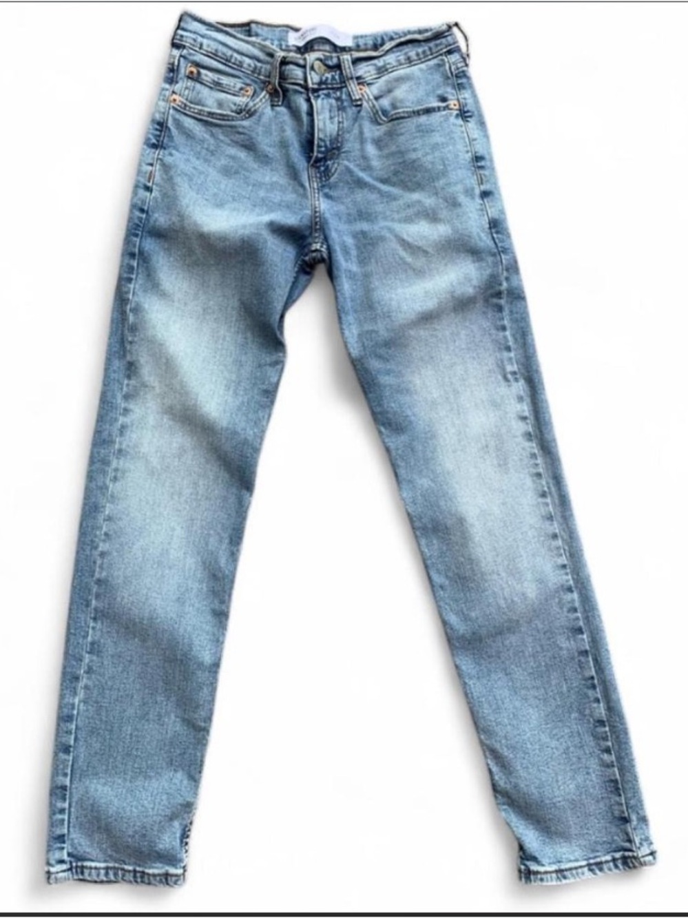 Retro Streetwear Slim Cut Medium Wash Jeans